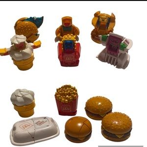 Vintage 1980s Happy Meal Changeable Transformer Toys - Lot of 6 McDonalds